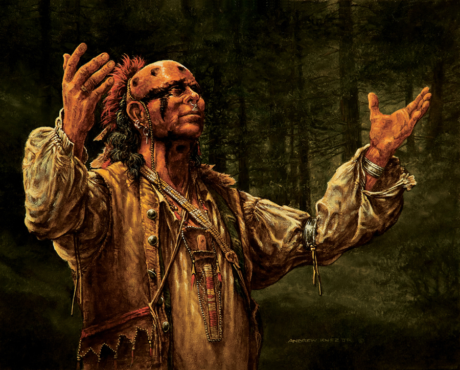 ARTWORK OF WOODLAND INDIANS